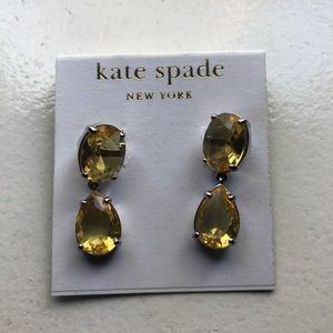 Kate Spade Yellow Plaza Athenee Drop Earrings